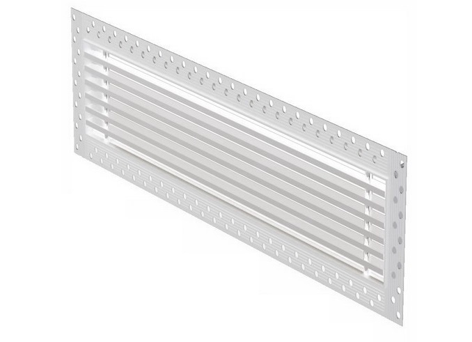 Дизайнерская съемная решетка для скрытого монтажа Brofer FUTURE-10 300x100 белая